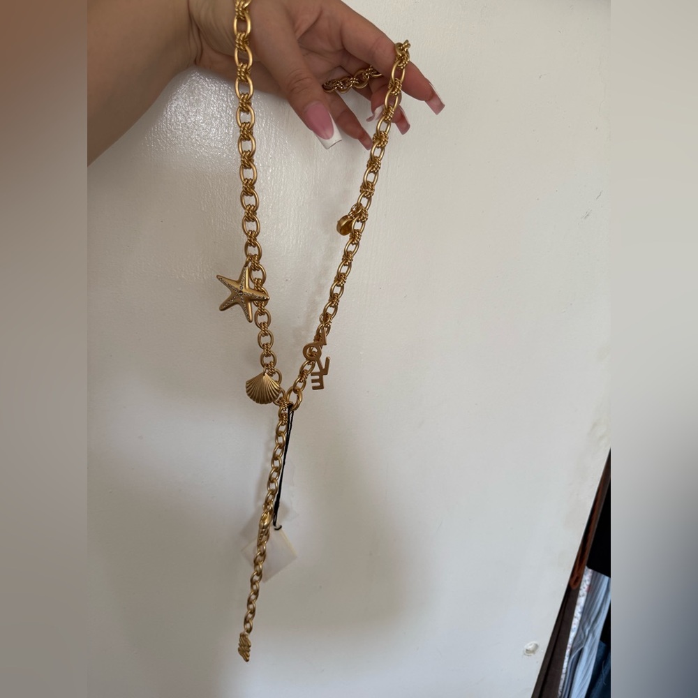 SANDRO siren gold nautical sea charm chain belt - Picture 6 of 7